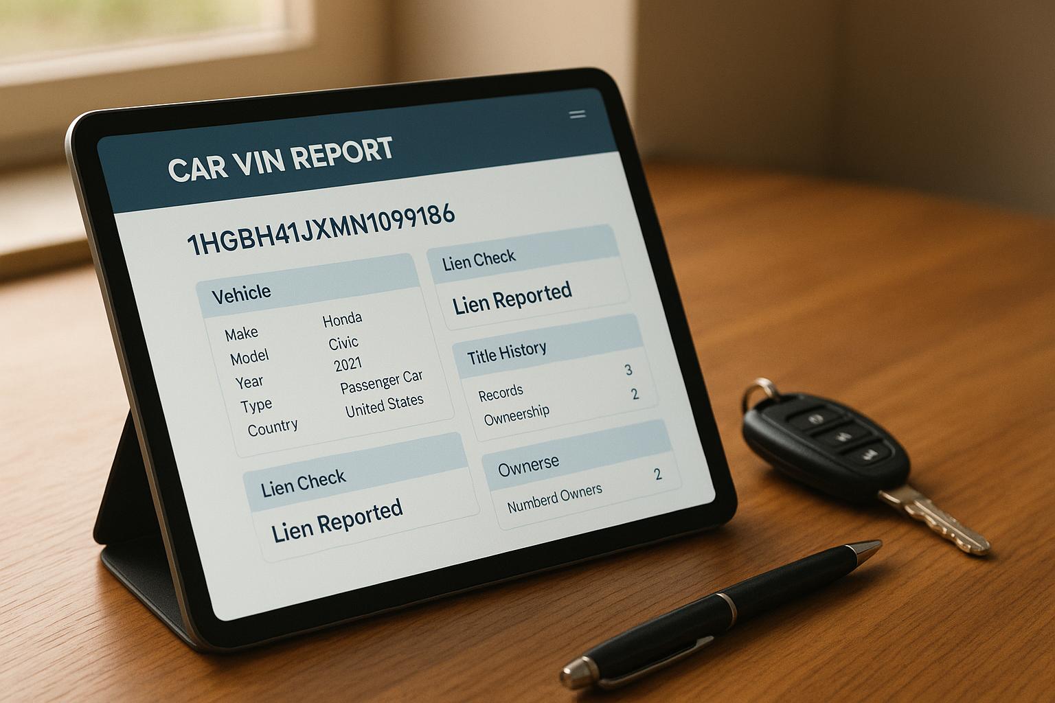 How VIN Decoding Simplifies Lien Checks